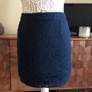 Gap lace blue skirt